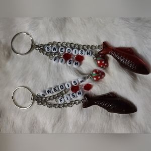 Resin Swedish Fish Keychains